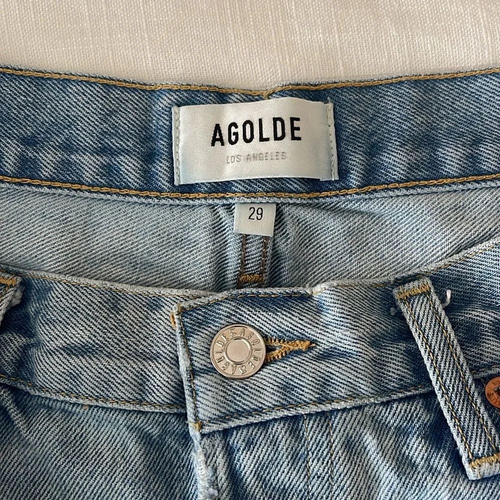 Agolde Parker Shorts in Swampmeet - Picture 4 of 5